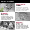 33&rdquo; Workstation Kitchen Sink Drop-In Top Mount Stainless Steel Single Bowl with WorkFlow&trade; Ledge and Accessories
